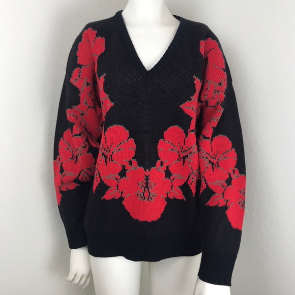 Vintage Threadneedle Street Poinsettia Sweater - Picture 1 of 6